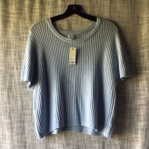 Blue Rain Light Blue Knit Top